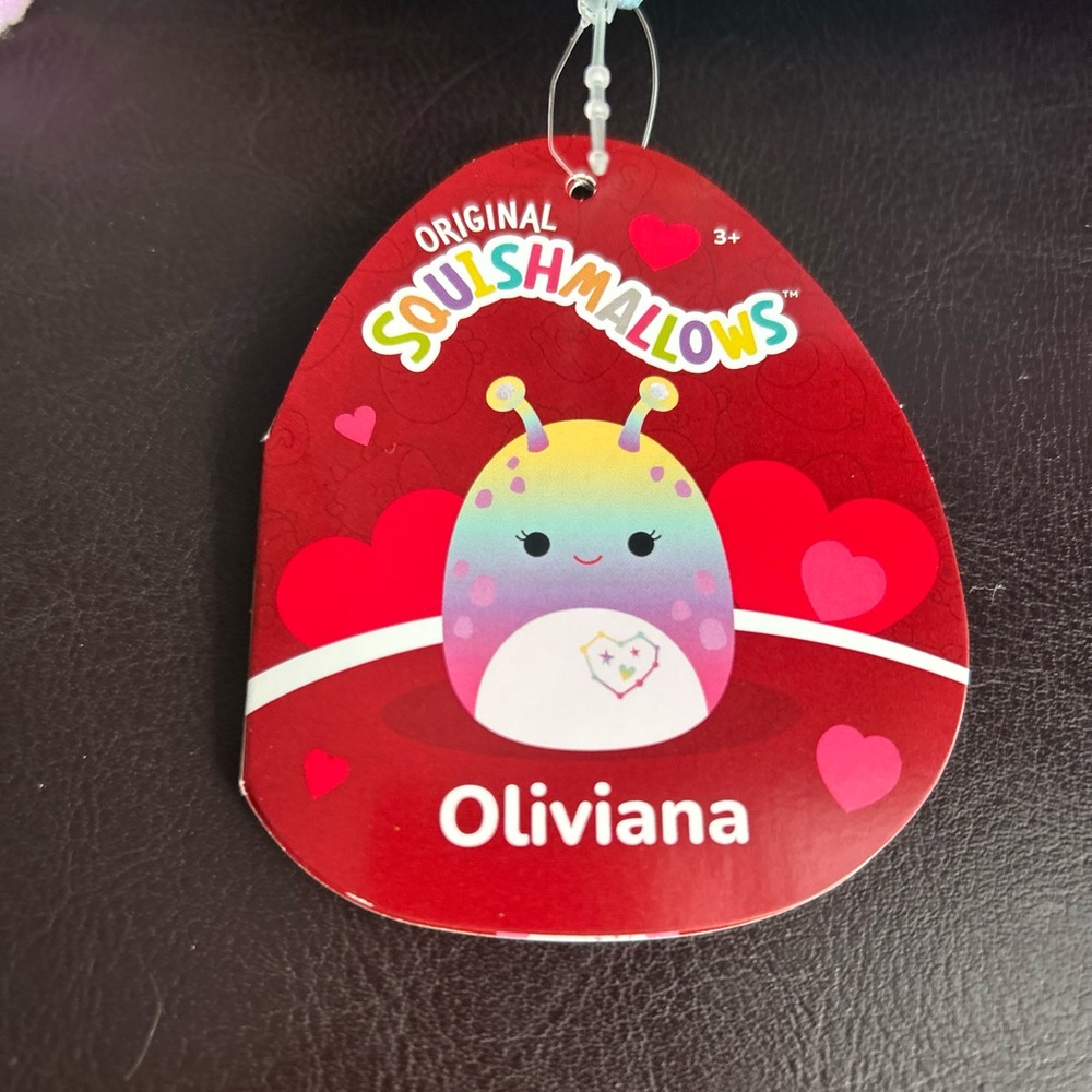Colourful Alien Squishmallows Plush Toy - Oliviana 8” - Picture 3 of 3